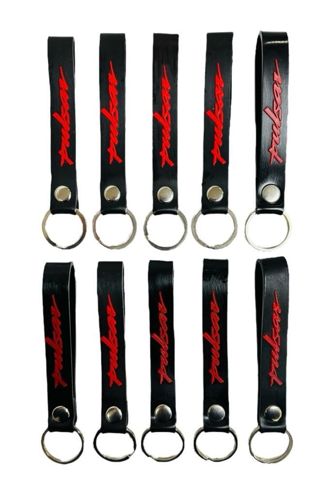 Bajaj Pulsar Siyah Kırmızı 10 Adet Silikon Motosiklet Anahtarlık