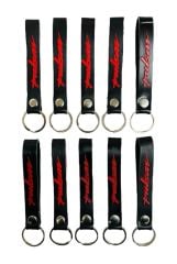 Bajaj Pulsar Siyah Kırmızı 10 Adet Silikon Motosiklet Anahtarlık