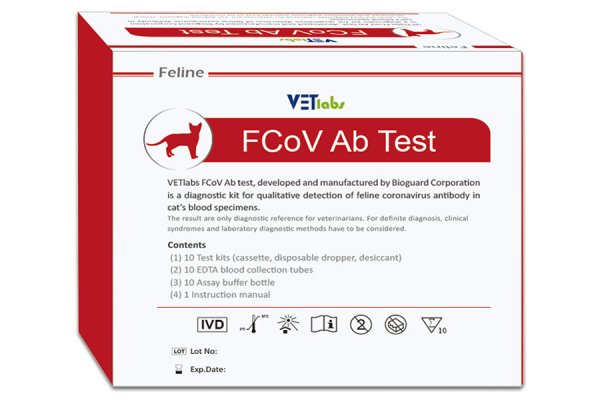 Bioguard FCoV Ab Test Coronavirus Kedi Hızlı Test Kiti