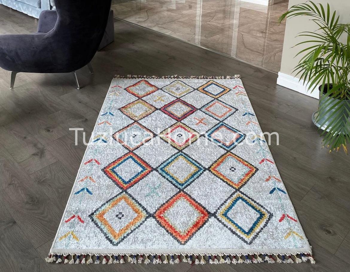 Tuzluca Home Yıkanabilir Dokuma Taban Kilim 0019