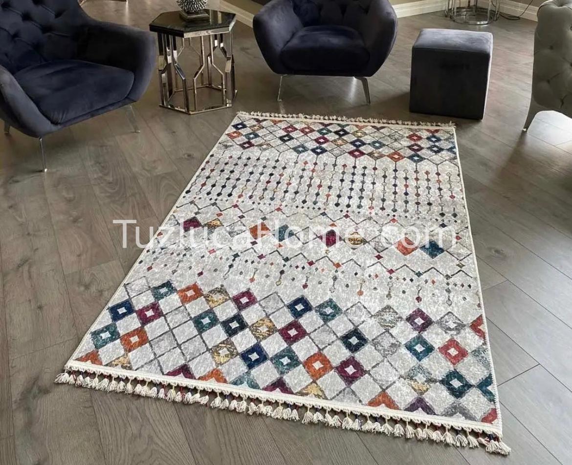 Tuzluca Home Yıkanabilir Dokuma Taban Kilim 0020