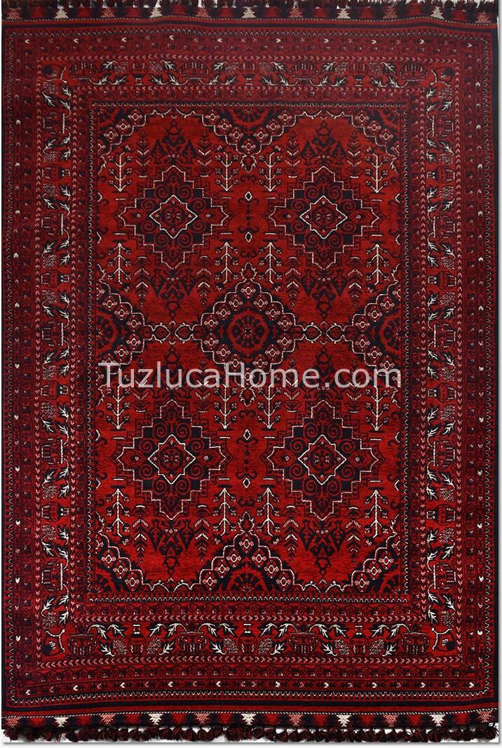 Afgan Klasik Tarz Çamaşır Makinasında Yıkanan Dokuma Kilim 02