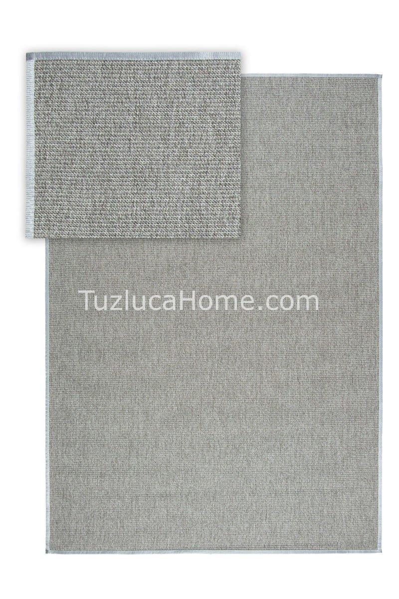 Sisal Halı Çerçeve ve Sisal Gri