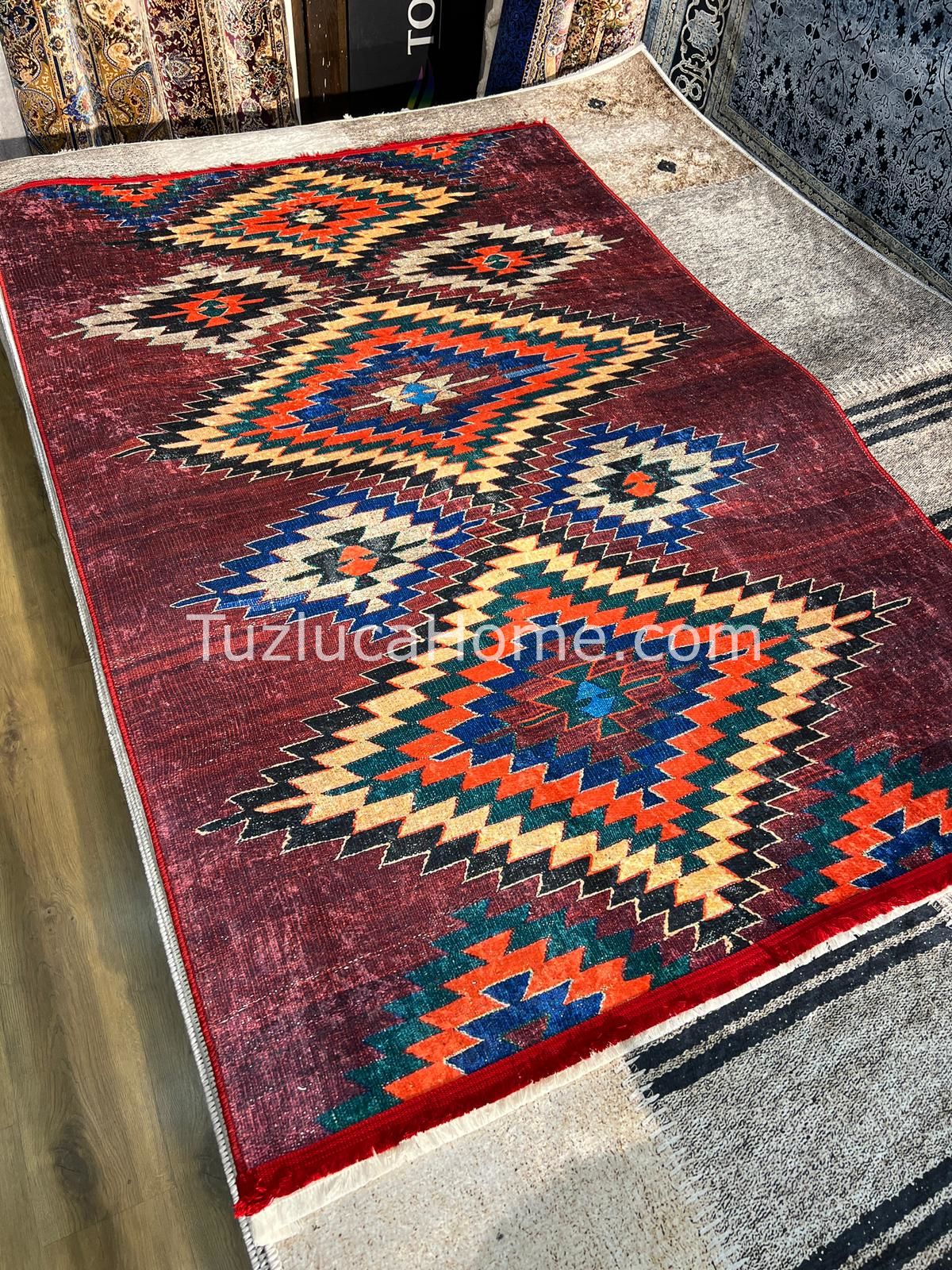 Tuzluca Home Yıkanabilir Dokuma Taban Kilim 0077