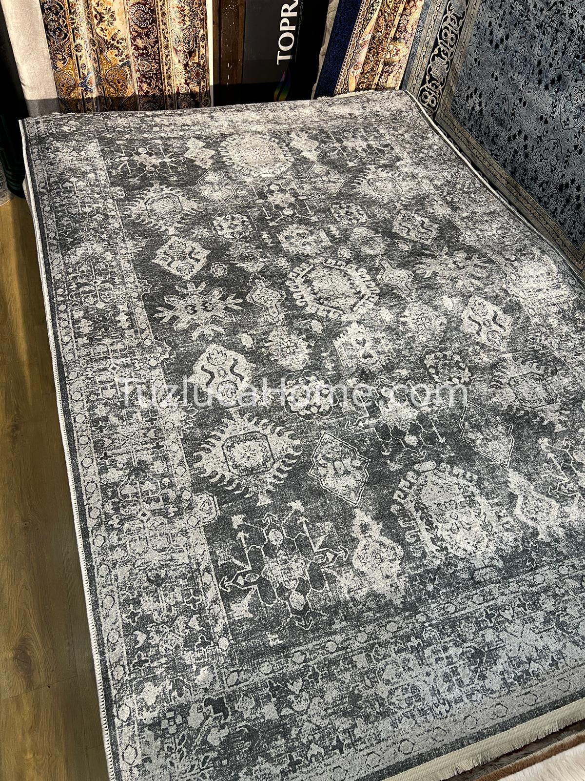 Tuzluca Home Yıkanabilir Dokuma Taban Kilim Vintage 0096
