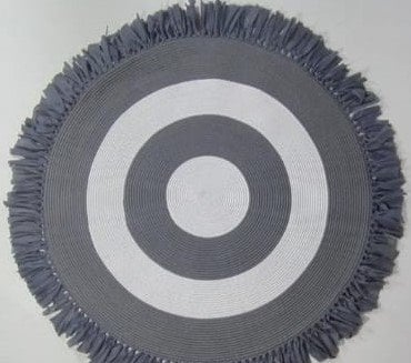 Jüt Halı Doğal El Yapımı Oval Model:428 120x120 (Yuvarlak)