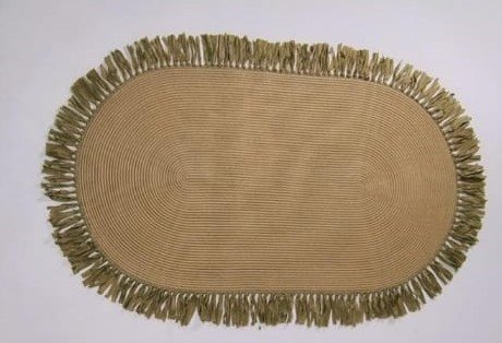 Jüt Halı Doğal El Yapımı Oval Model:306