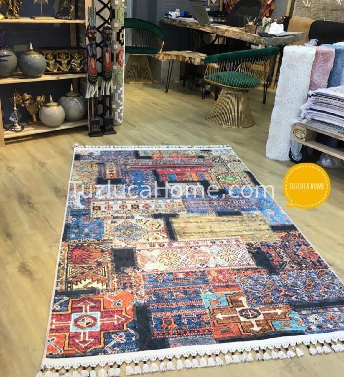 Tuzluca Home Yıkanabilir Dokuma Taban Kilim 0009
