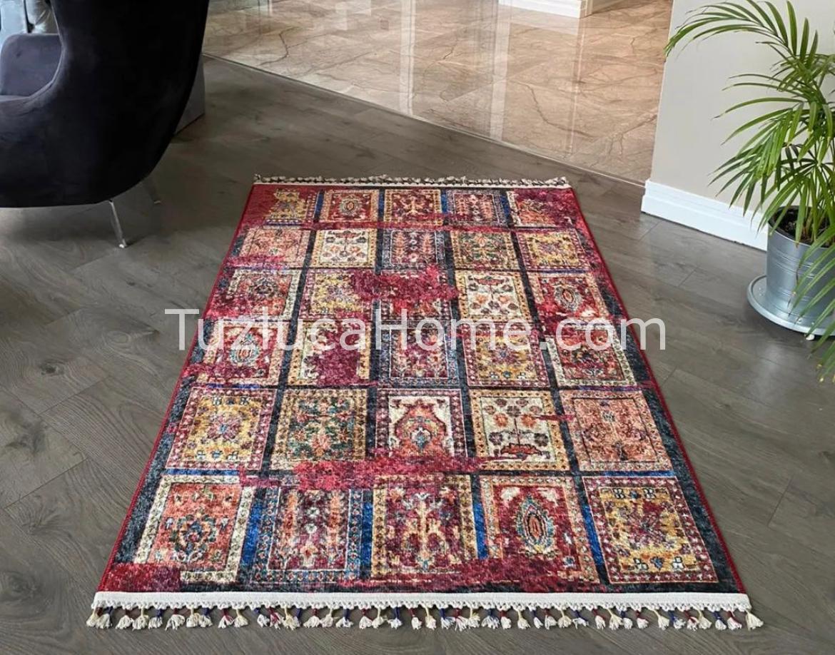 Tuzluca Home Yıkanabilir Dokuma Taban Kilim 0013