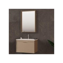 Orka Clay 80 cm Mdf Sahra Banyo Dolabı Takımı