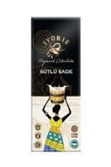 İvorie Organik Sade Sütlü Çikolata, 40 gr