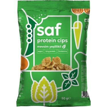 Saf Mevsım Yeşillikli Protein Cips 50 Gr