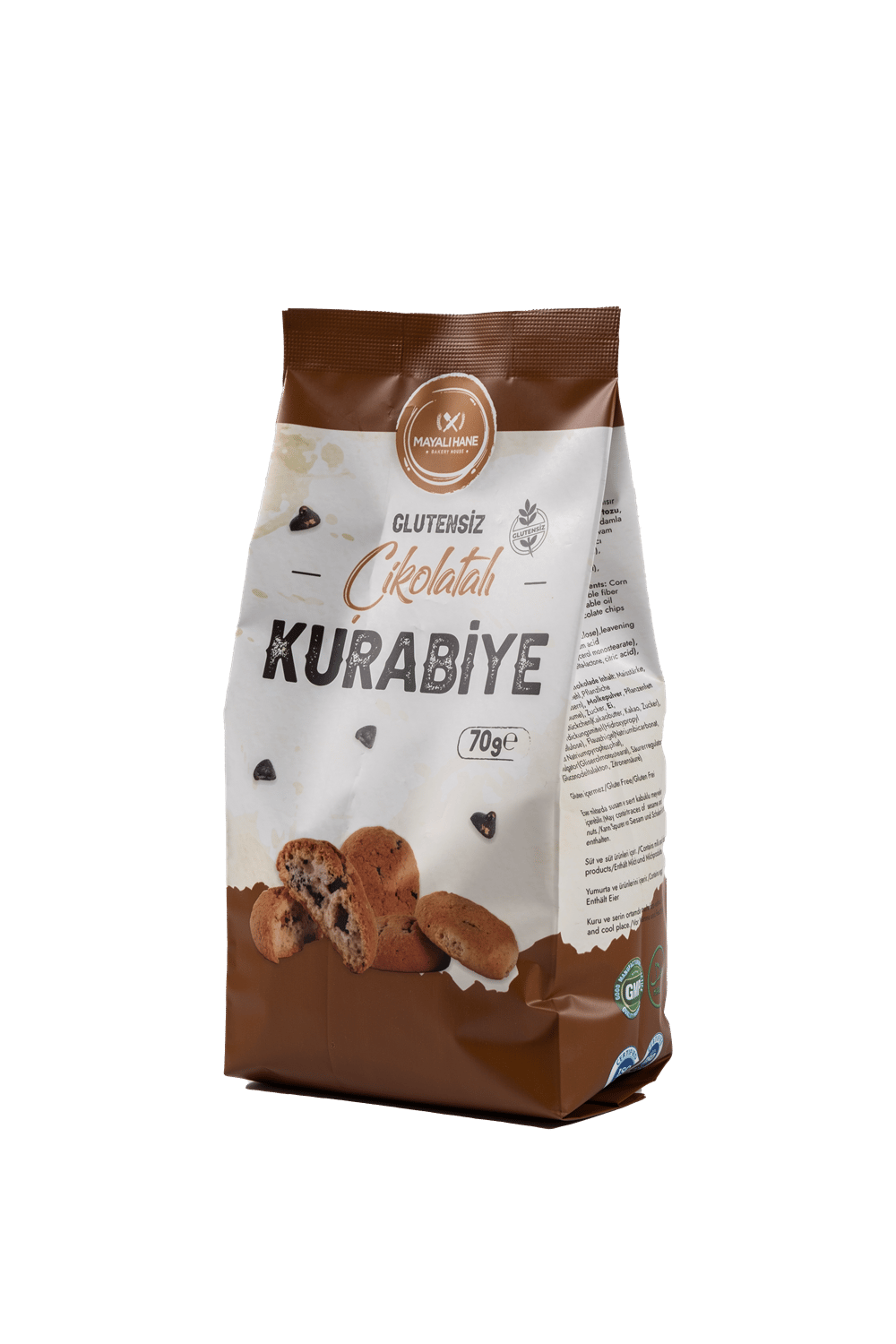 Mayalı Hane Glutensiz Çikolatalı Kurabıye 70 Gr