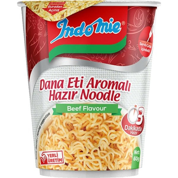 Indomıe Bardak Etlı Noodle 60 Gr