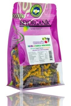 Beyorganik Organik Siyah Havuç Brokoli Balkabağ Burgu Makarna 240 Gr