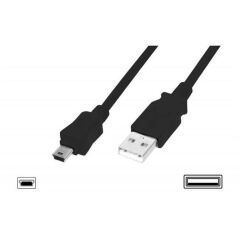 Assmann Digitus USB 2.0 Kablo (Mini B 5 Pin Erkek - Type A Erkek) 1 Metre