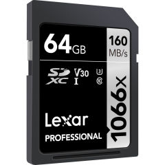 Lexar 64GB SDXC 1066x 160MB/s Hafıza Kartı