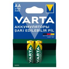 Varta AA 2700 mAh Şarjlı Kalem Pil (2'li Paket)