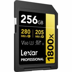 Lexar 256GB 1800x V60 UHS-II SDXC Hafıza Kartı