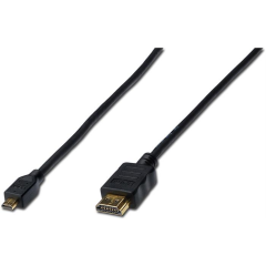 Assmann Digitus 1m Altın Uçlu HDMI Kablo (Micro HDMI - HDMI)