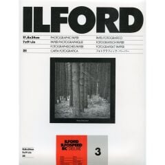 Ilford 18x24cm No3 Yarı Mat Siyah Beyaz Fotoğraf Kağıdı (25'lik Paket)