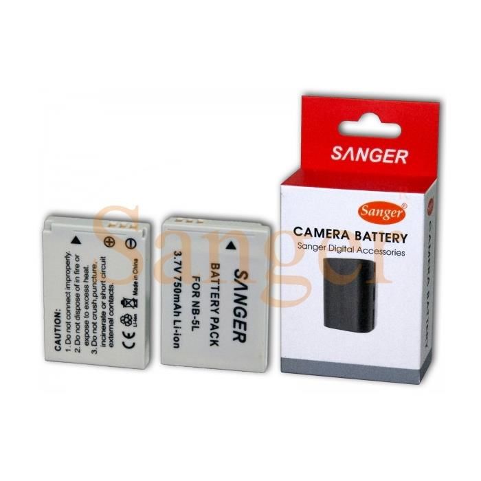 Sanger NB-5L Canon Fotoğraf Makinesi Batarya