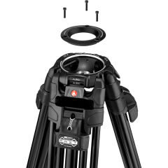 Manfrotto MVK612TWINFA Nitrotech 612 & 645 Alu Twin FTT Video Tripod