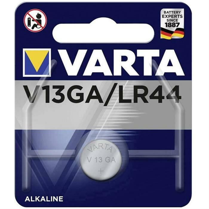 Varta V13GA LR44 Alkalin Pil (SKT: 07-2025)