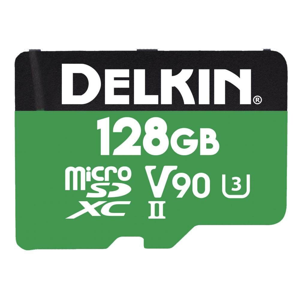 Delkin Devices 128GB Power MicroSDXC UHS-II 300MB/s V90 Hafıza Kartı