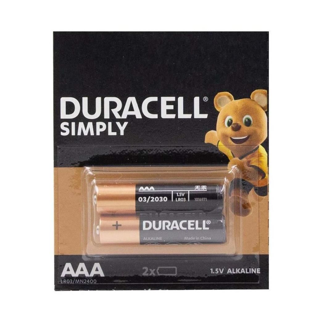 Duracell AAA 2'li Simply Alkalin İnce Kalem Pil