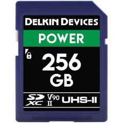 Delkin Devices 256GB Power SDXC UHS-II 2000X 300MB/s V90 Hafıza Kartı