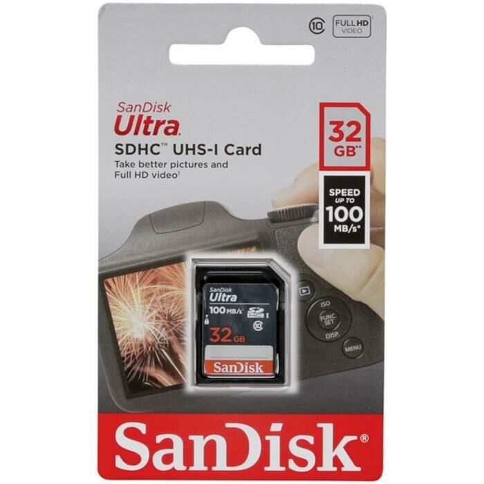 Sandisk Ultra 32GB SDHC 100MB/s Hafıza Kartı