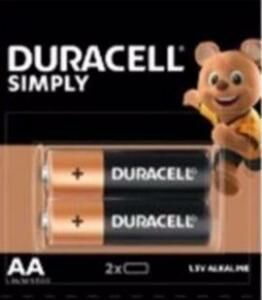 Duracell AA 2'li Simply Alkalin Kalem Pil (SKT: 03-2032)