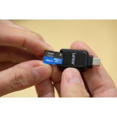 Lexar 256GB 633X 100MB/s SD Adaptörlü MicroSDXC Hafıza Kartı