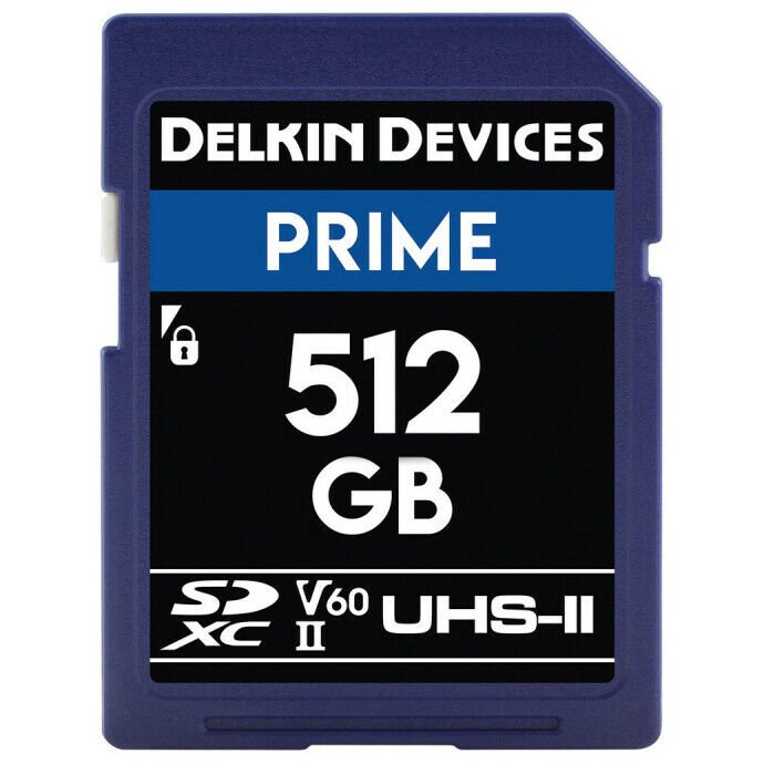 Delkin Devices 512GB Prime SDXC UHS-II 280MB/s V60 Hafıza Kartı