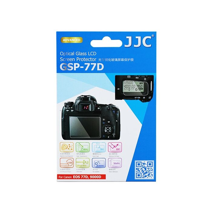 JJC GSP-77D LCD Ekran Koruyucu Optik Cam (Canon 77D, 9000D)