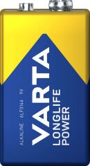 Varta 9V Longlife Power Alkalin Pil (SKT: 12-2027)