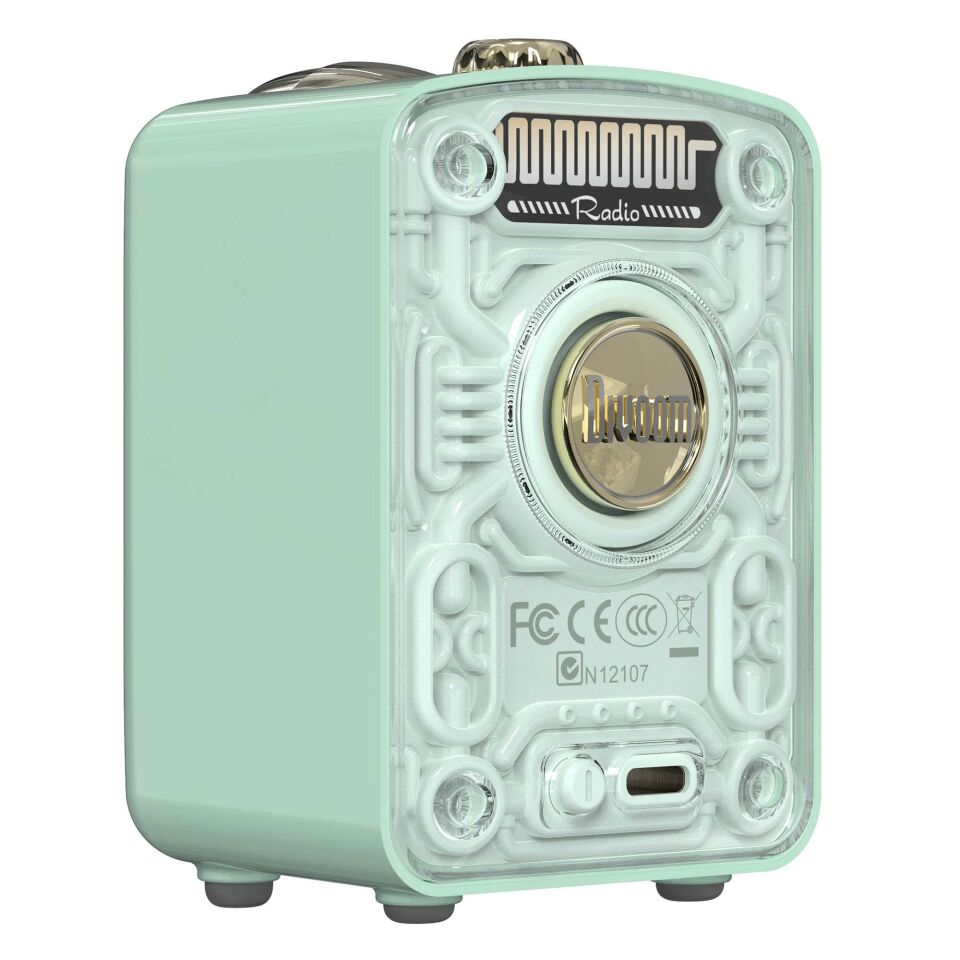 Divoom Fairy-OK Karaoke Mikrofonlu FM Radyolu Taşınabilir Bluetooth Hoparlör Yeşil