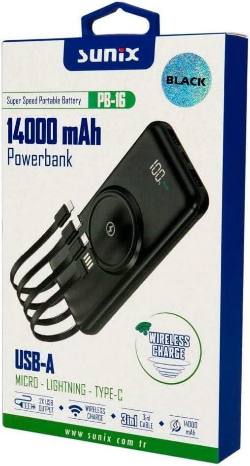 Sunix Pb-16 14000 Mah Powerbank