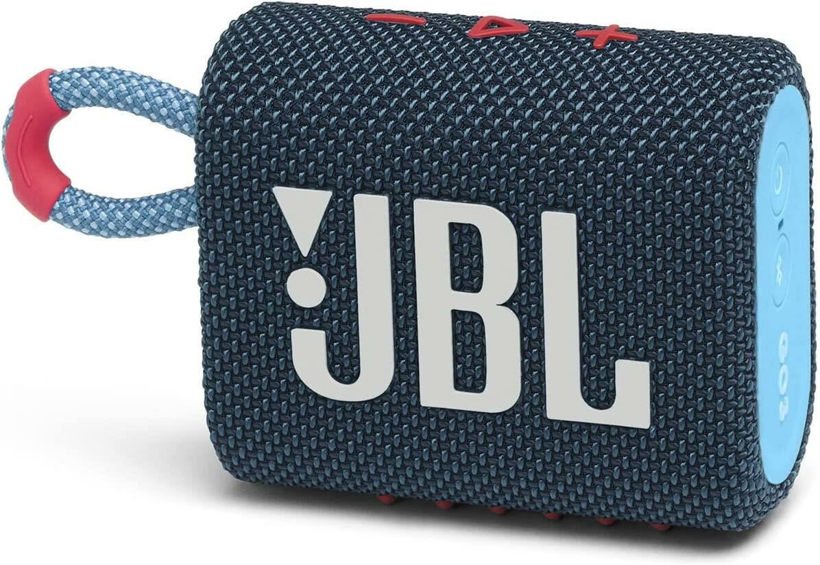 Jbl Go 3 Bluetooth Hoparlör Mavi-Pembe