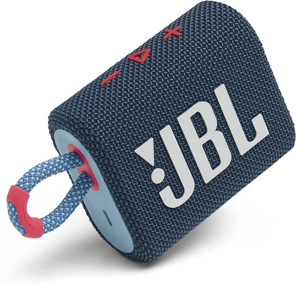 Jbl Go 3 Bluetooth Hoparlör Mavi-Pembe