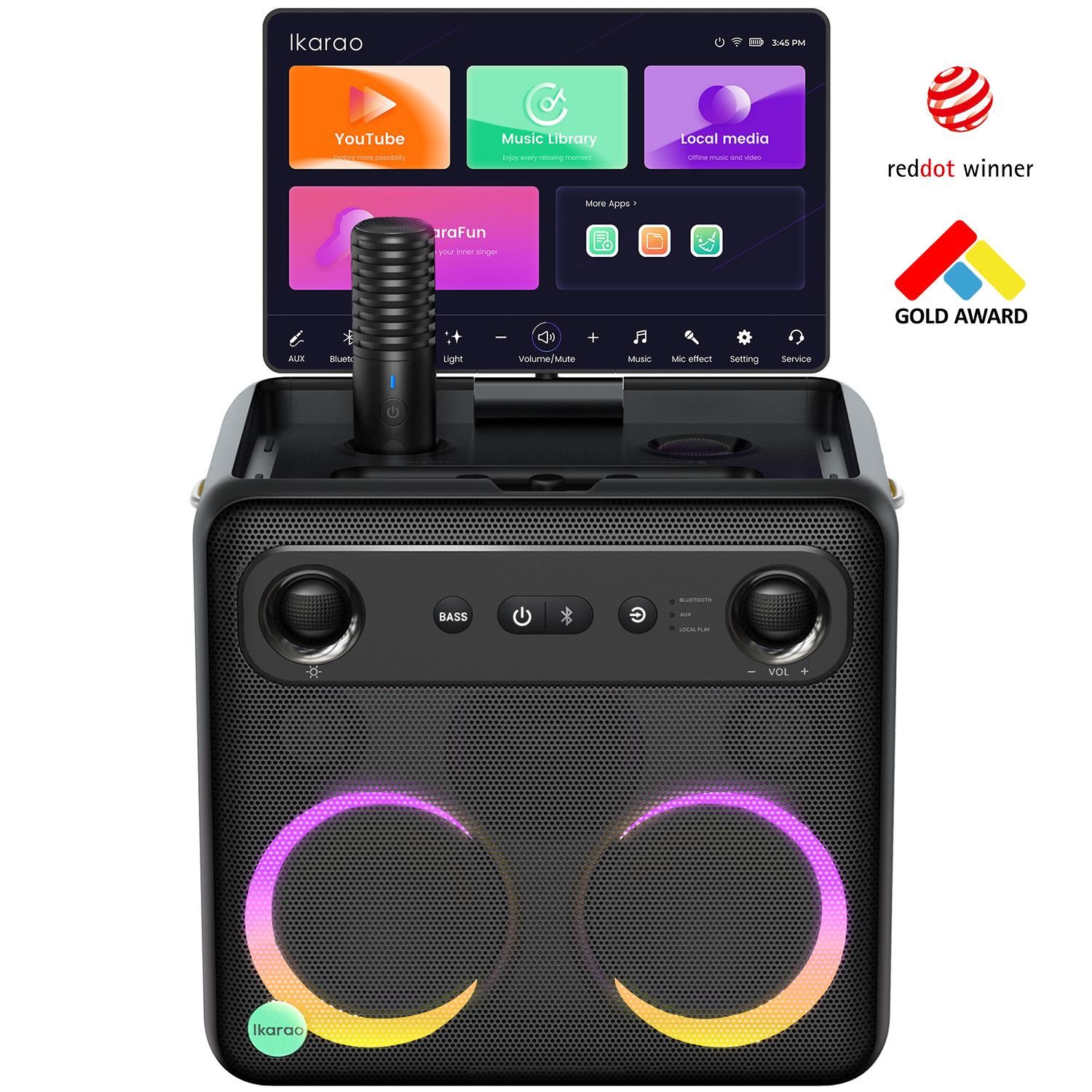 Ikarao Break X2 10,1 Tabletli Çift Mikrofonlu Karaoke Bluetooth Hoparlör