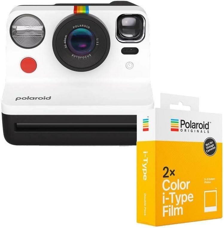 Polaroid Now Generation 2 Instant Bundle - Siyah & Beyaz Fotoğraf Makinesi + Film