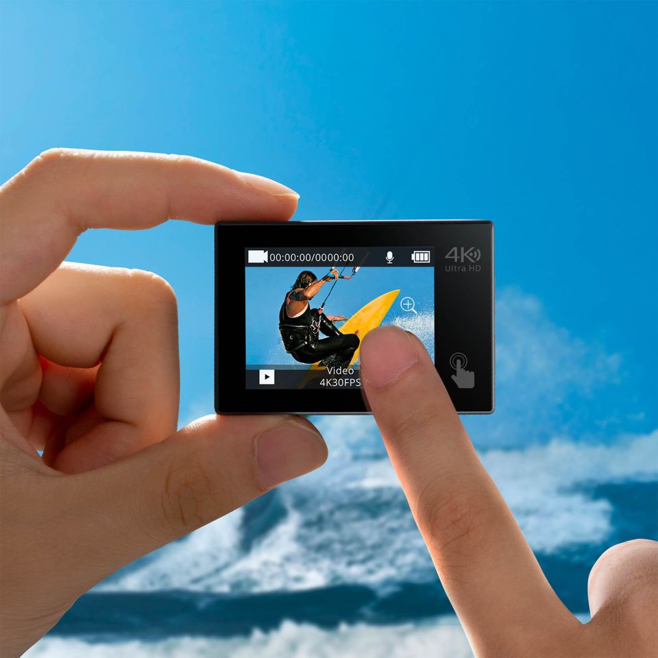Akaso Brave 4 Pro Dual Screens 4K 30Fps Wi-Fi Aksiyon Kamera ve Aksesuar Seti