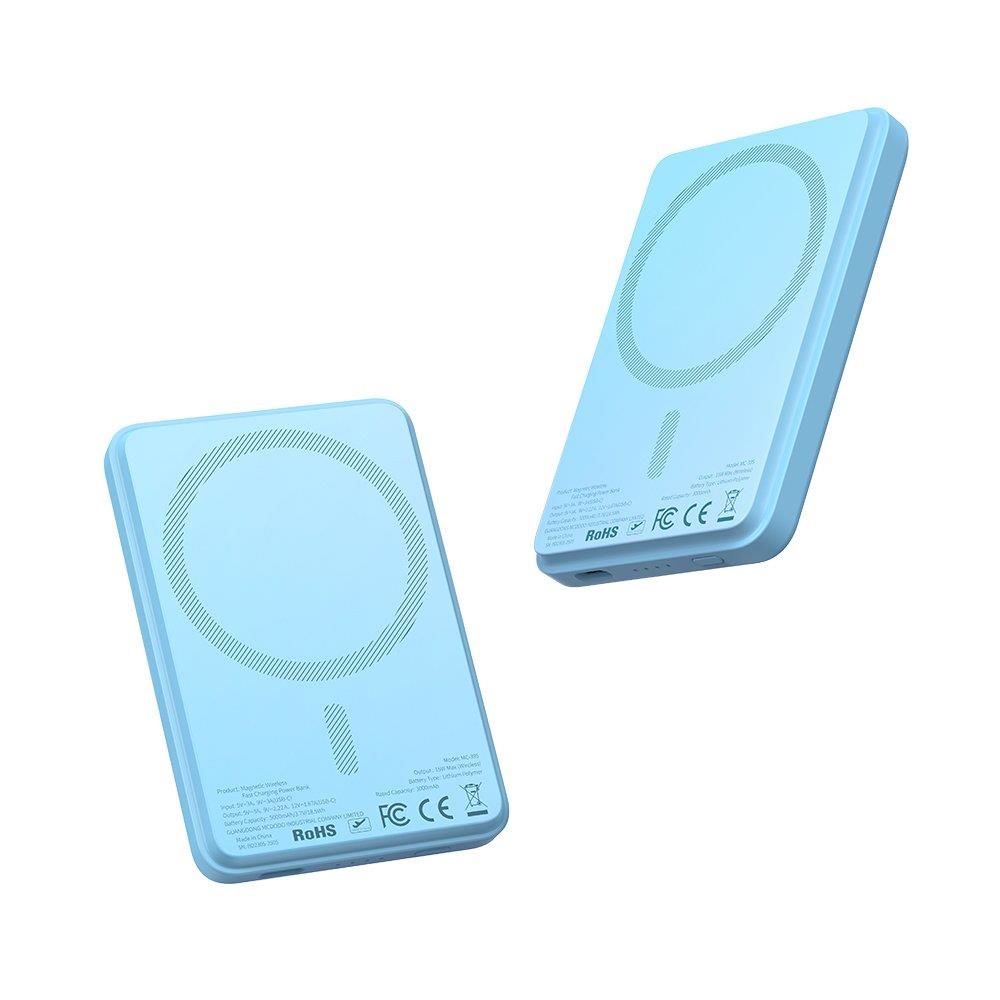 Mcdodo MC-3952 15W Mini Manyetik 5000 mAh Powerbank Mavi