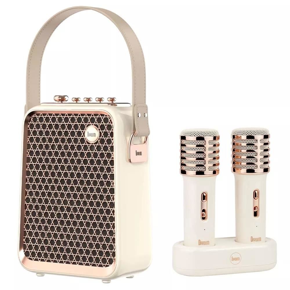 Divoom SongBird-HQ Beyaz Çift Mikrofonlu Bluetooth Hoparlör Beyaz