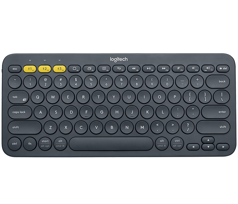 Logitech K380 Bluetooth Multimedya Türkçe Q Klavye - Gri
