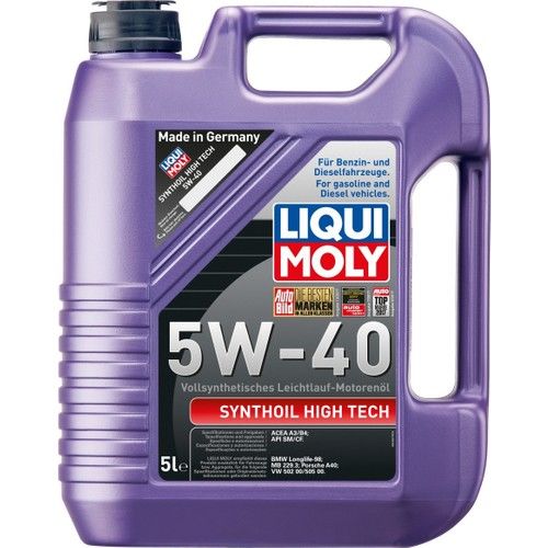 Liqui Moly Synthoil High Tech 5W-40 5 Lt Motor Yağı (Üretim Yılı: 2021)