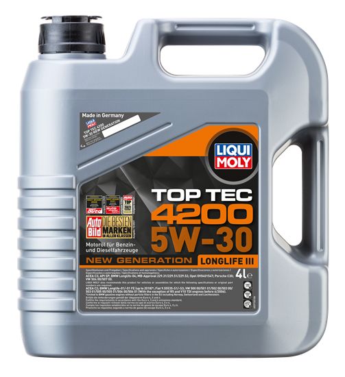 LIQUI MOLY 5W30 Motor Yağı Tam Sentetik TOP TEC 4200 4Litre (3715)