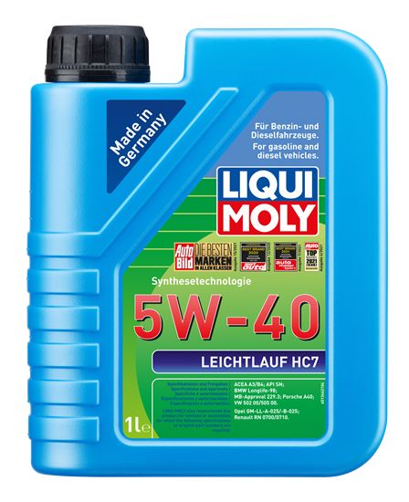 LIQUI MOLY 5W40 Motor Yağı Sentetik LEICHTLAUF HC7 1 Litre (1346)